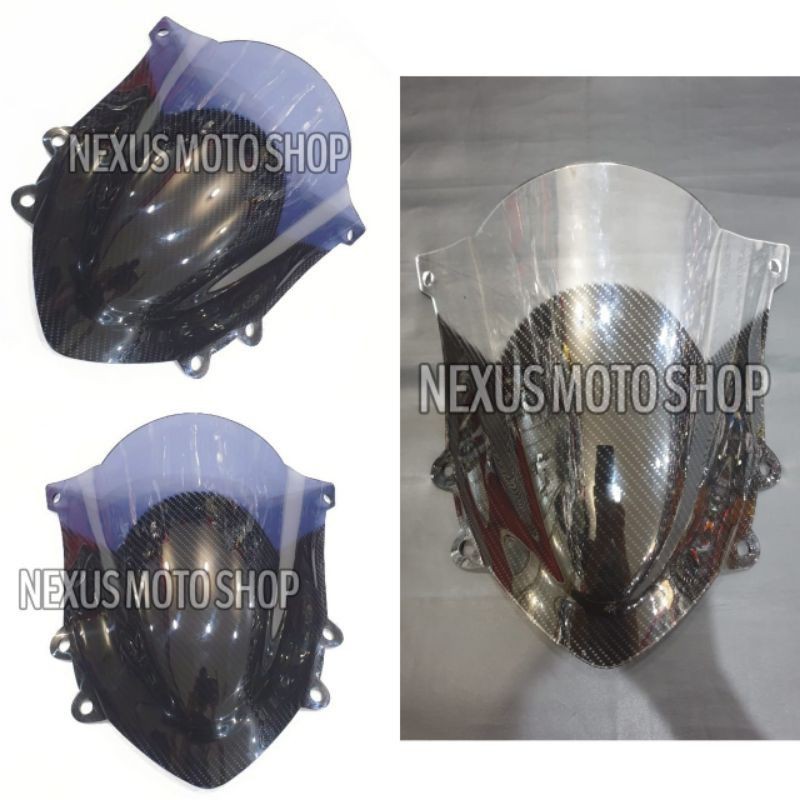 windshield rr new visor rr new visor carbon 2 tone ninja 150 RR NEW