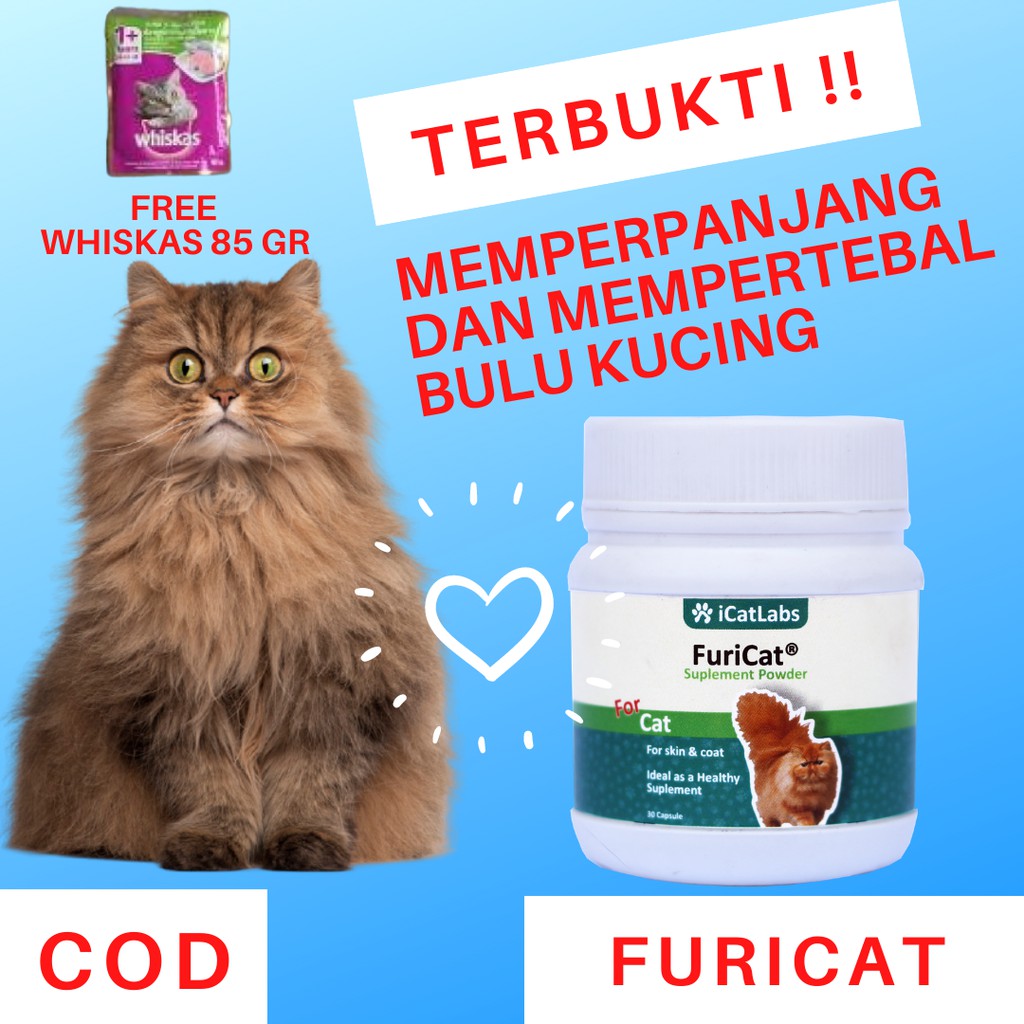 Furicat Nutrisi Obat Suplemen Vitamin Bulu Kucing Dewasa Dan 