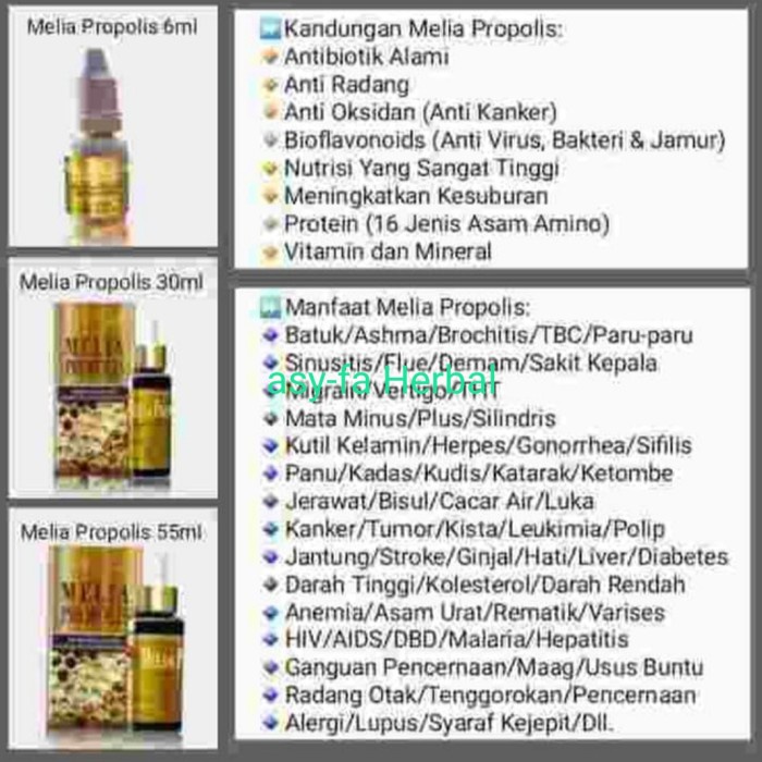 PROPOLIS MELIA 30 ML JAMINAN PROPOLIS MELIA 30 ML JAMINAN ASLI PRODUK TERBAIK