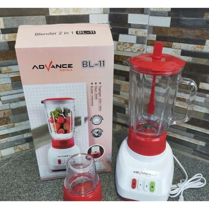 Blender Kaca Advance BL-11 Blender 2in1 Berkwalitas Blender Murah Bergaransi