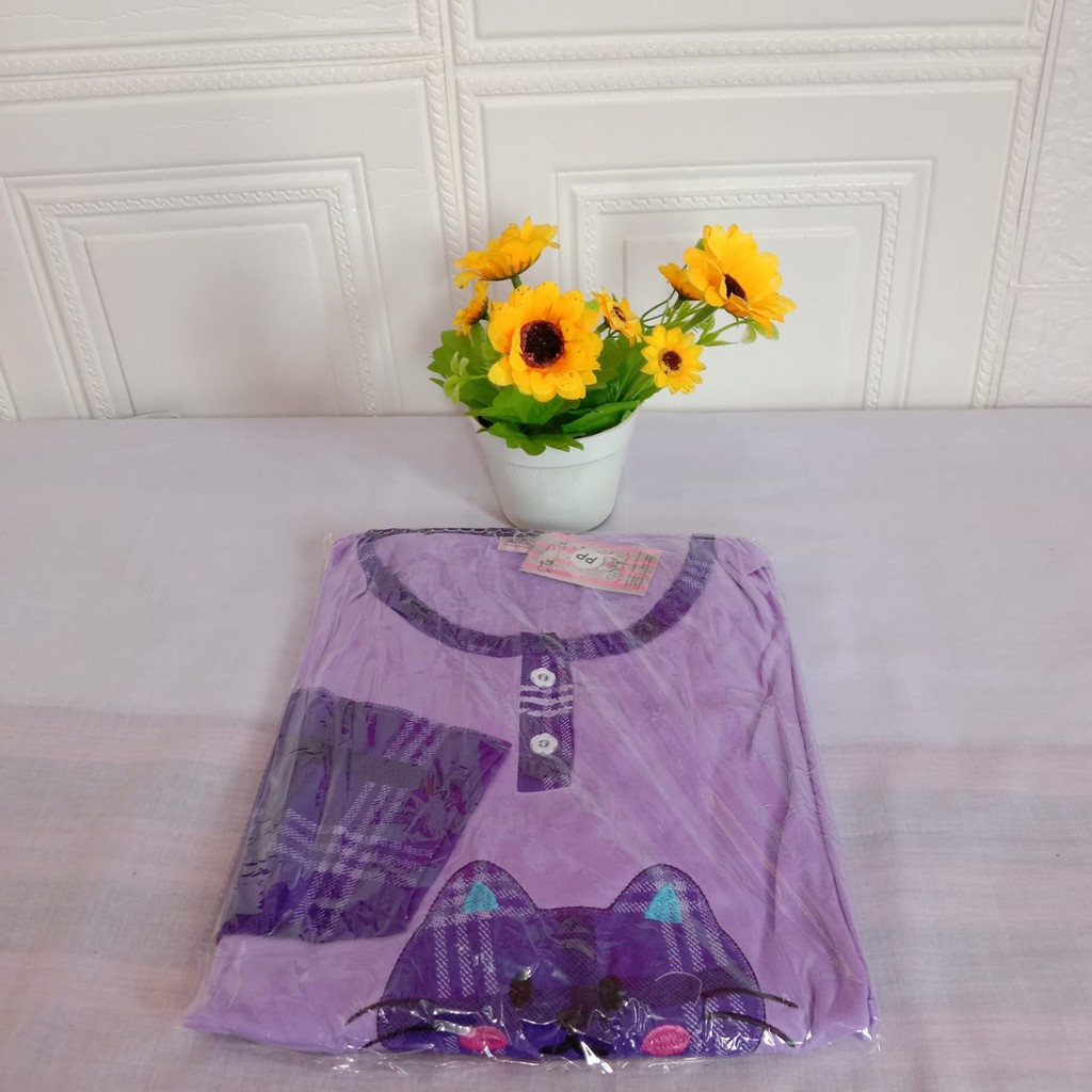 PP Starlie Standar - Baju Tidur Wanita Bahan Kaos Uk Standar L-XL Setelan Baju Santai Merk Starlie-5