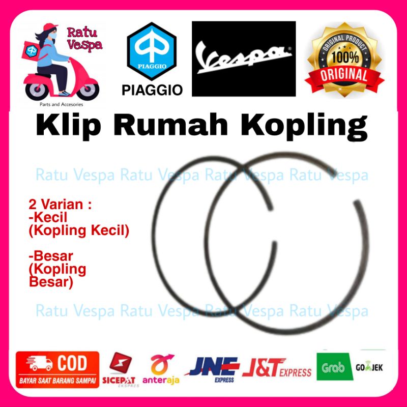 Klip Rumah Kopling Vespa Super Sprint PX PS Strada Spartan Excel