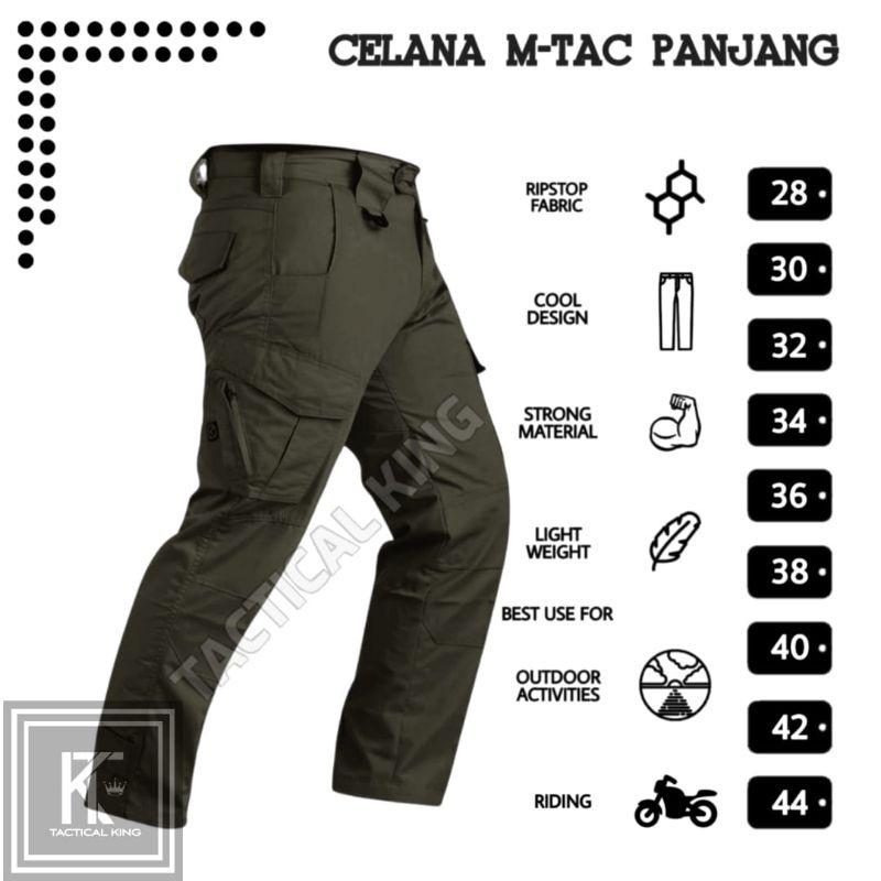 Celana Panjang Tactical M.TAC/Celana cargo/celana outdoor