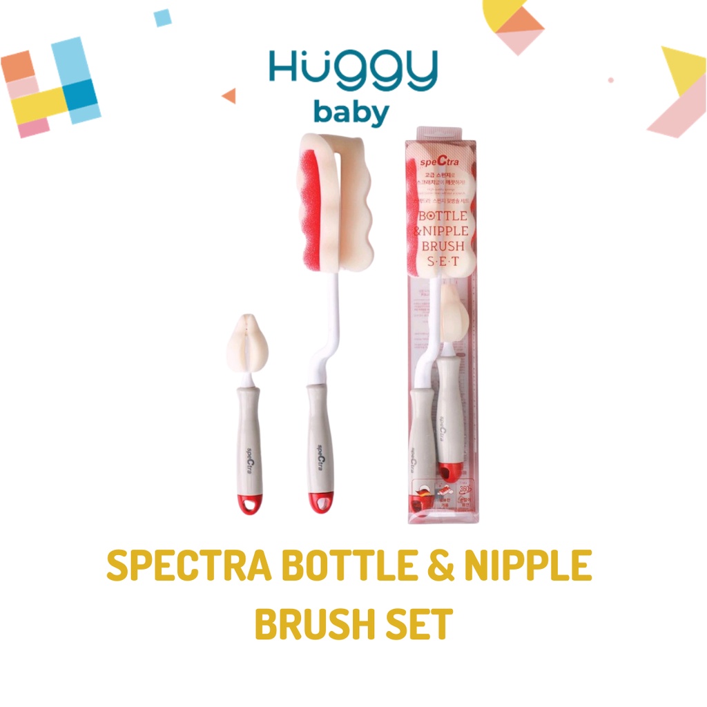 SPECTRA Bottle &amp; Nipple Brush Set | Sikat Botol Dot