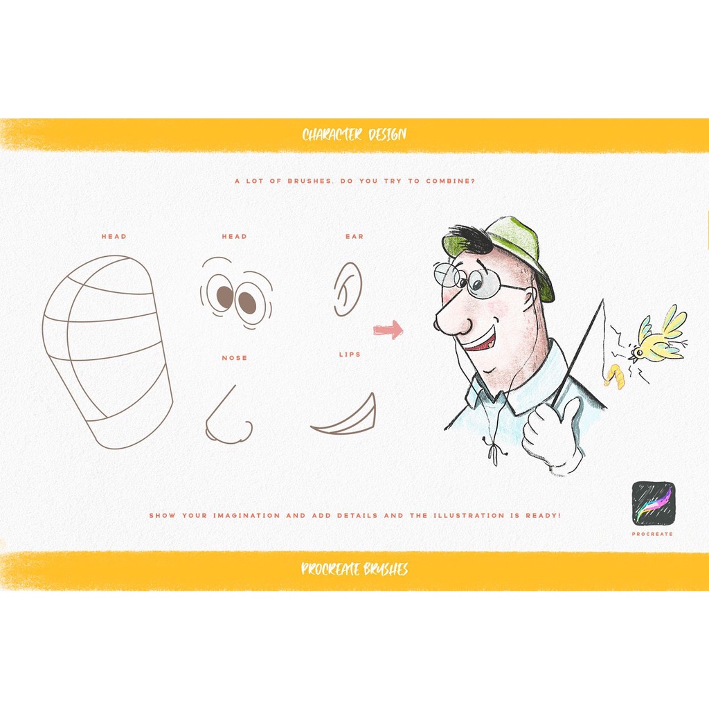 Procreate Brush - Faces &amp; Emotions Procreate Brush