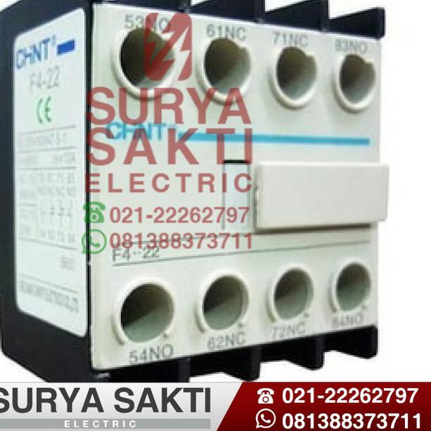 Kontaktor Blok / Contact block Chint F4 - 22 NO 2 NC 2 4P Kontaktor