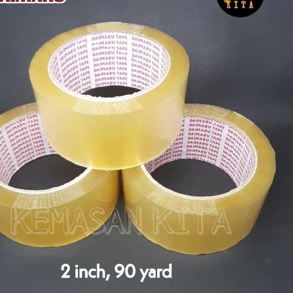 

☆ DAIMARU ISOLASI BENING / LAKBAN OPP / TAPE TRANSPARAN 2 INCH 90 YARD ➸