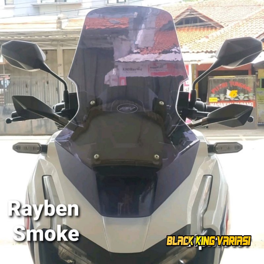 Ws Visor Windshield Honda ADV 150 Model Tinggi rayben clear hitam YDP