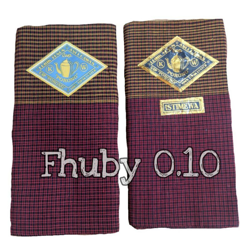 Kain Tenun Lurik Merah