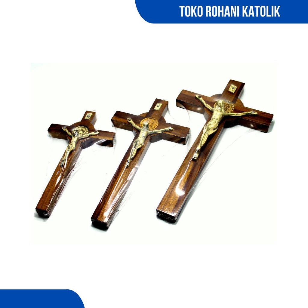 SALIB GANTUNG BENEDIKTUS/ SALIB DINDING BENEDICT / SALIB GANTUNG KATOLIK / SALIB YESUS