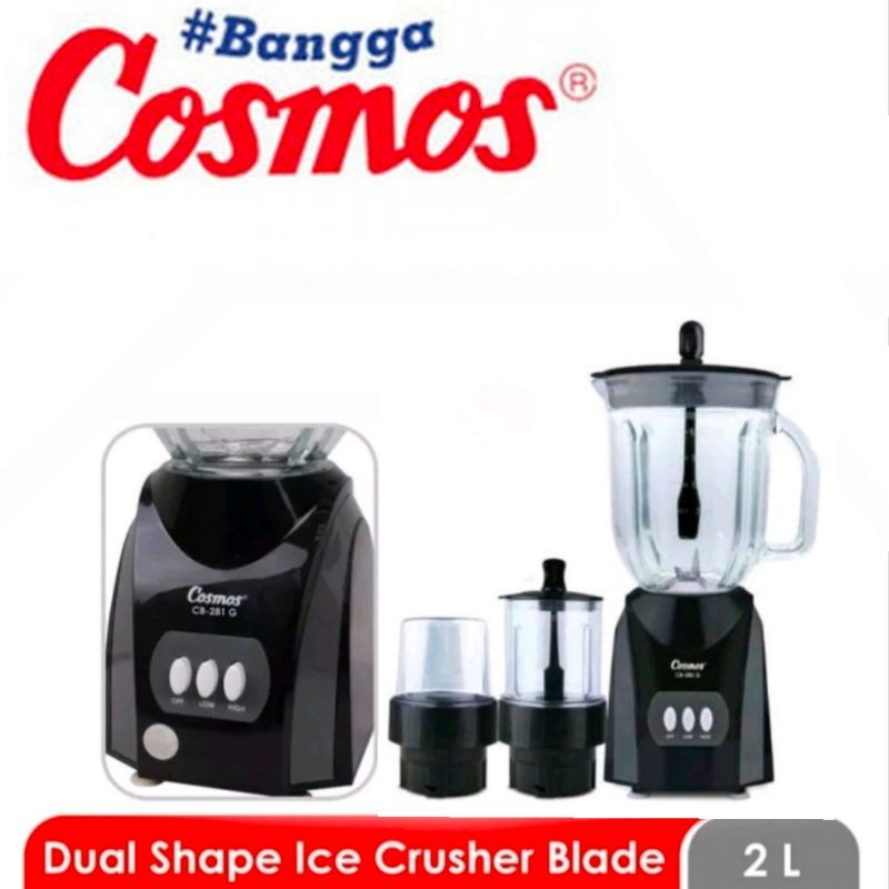 Jual BLENDER COSMOS CB-282G Blender 3in1 Kaca/Gelas Big Kapasitas 2 ...