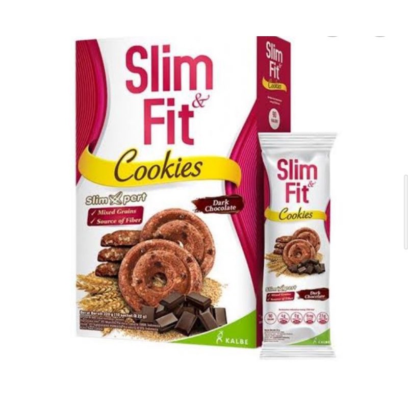 

slimfit cookies 10X22gr varian coklat/raisin cinnamon