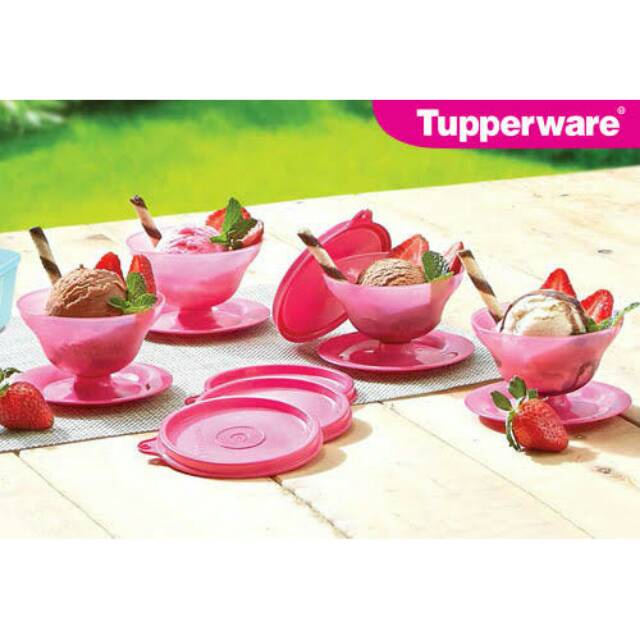 Tupperware Dessert Cup (isi 4) Gelas Es Krim Ice Cream