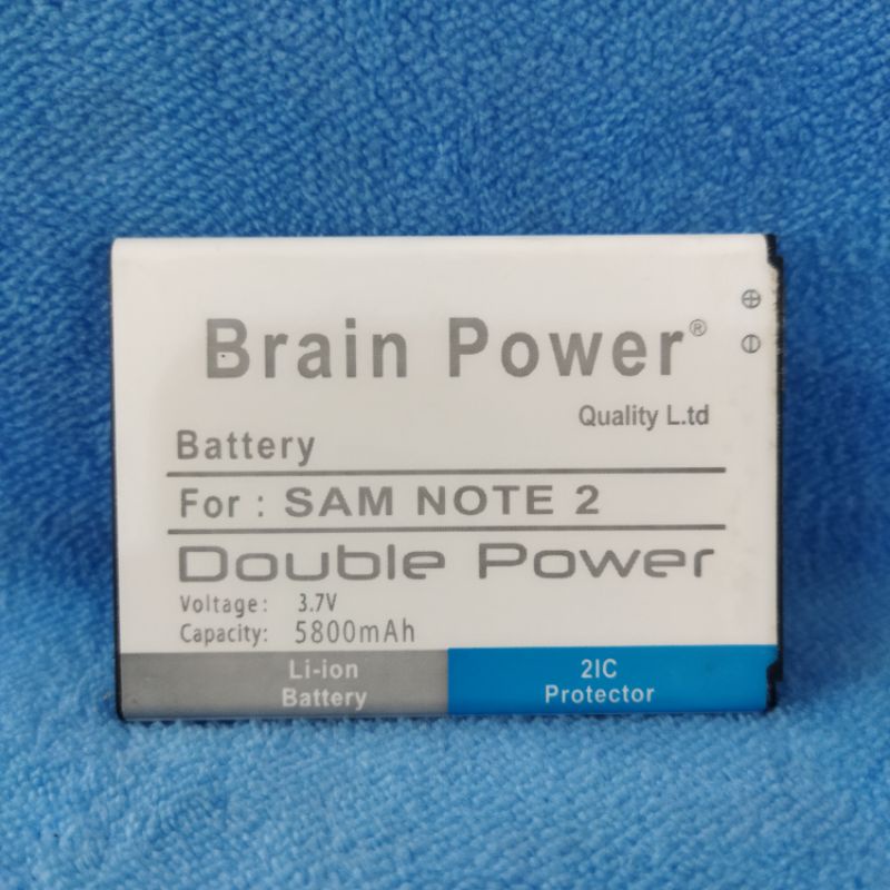 baterai batre Samsung Note 2 double power