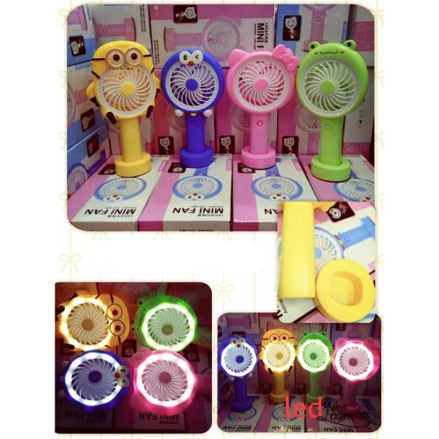 Kipas Angin Tangan Stand Portable Karakter ( Standing Mini Fan)