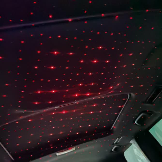 BEST LED STAR DECORATION LAMP MOBIL / LED INTERIOR MOBIL LED LASER INTERIOR - MERAH #5