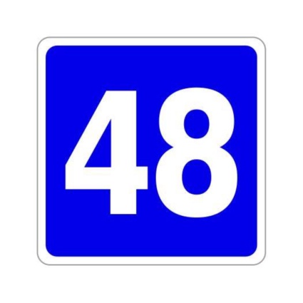 Sign Nomor Rumah 25cm x 25cm Plat Alumunium