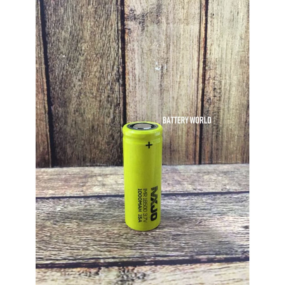 Baterai / Battery 18500 MXJO 1000mAh 15A FLAT TOP Original (not AWT)