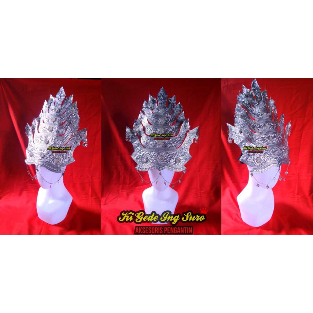 Mahkota Mandailing Silver Tapanuli Selatan/ Pengantin Bulang Sumatera Utara Wanita