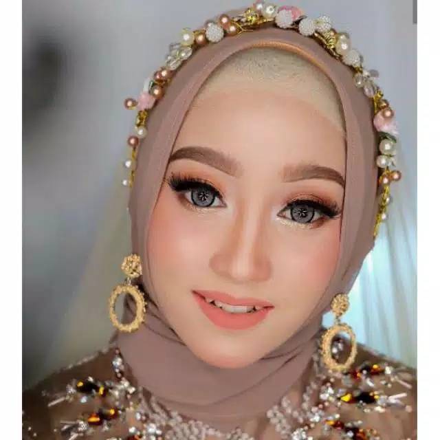 A95 Anting hijab juntai oval