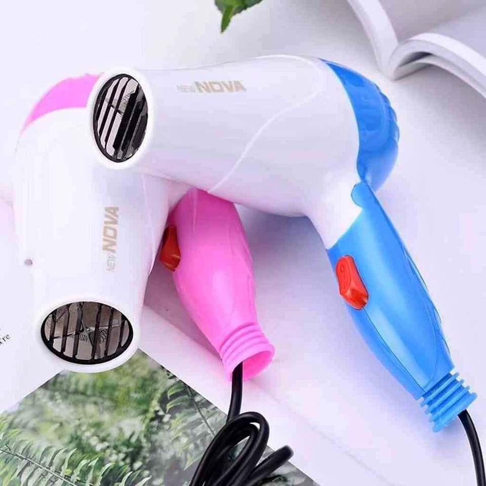 Alat Pengering Rambut Mini Lipat Nova NV 1290 350Watt Murah Hairdryer / hair dryer / hairdrayer / hairdayer Perawatan Rambut