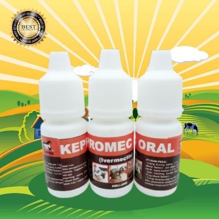 KEPROMEC ORAL 10 ML - Obat Gudik Jamur Scabies Kucing Kelinci Anjing
