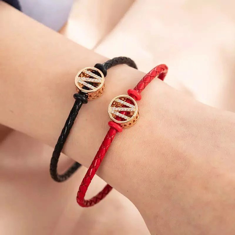 Gelang Tali Liontin Huruf Inisial Nama Gelang Xuping Alfabet
