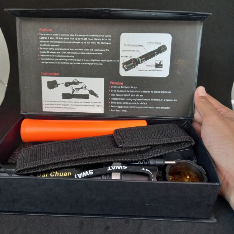 SENTER POLICE SWAT BATERAI CAS KECIL