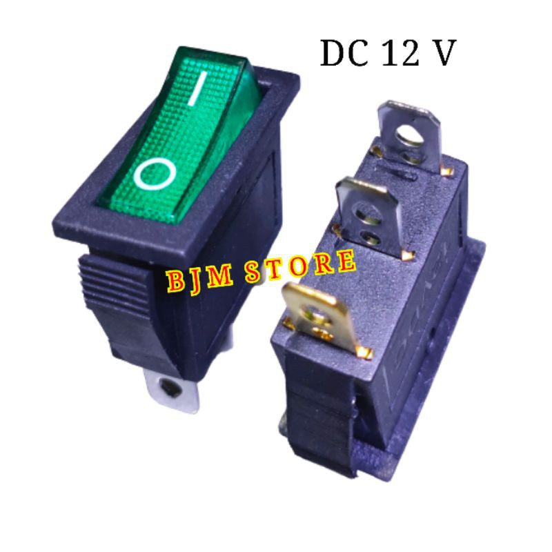 Saklar Lampu DC 12V / Switch Gepeng ON OFF DC Lampu  12 Volt