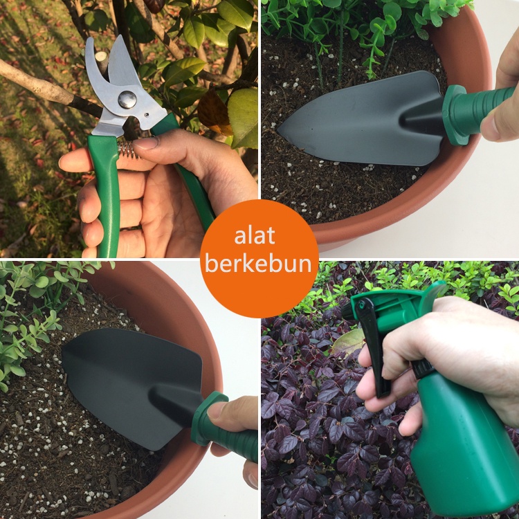 Alat Berkebun Kebun Taman Tanaman Sekop Set Garden Tool 10 pcs Dengan Koper