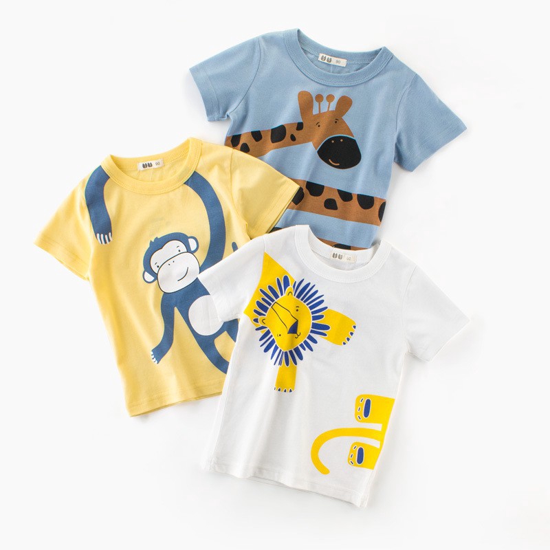 Kaos T Shirt Anak Laki laki Lengan Pendek Gambar Monyet Kaos T Shirt Anak Laki laki Lengan Pendek Gambar Monyet