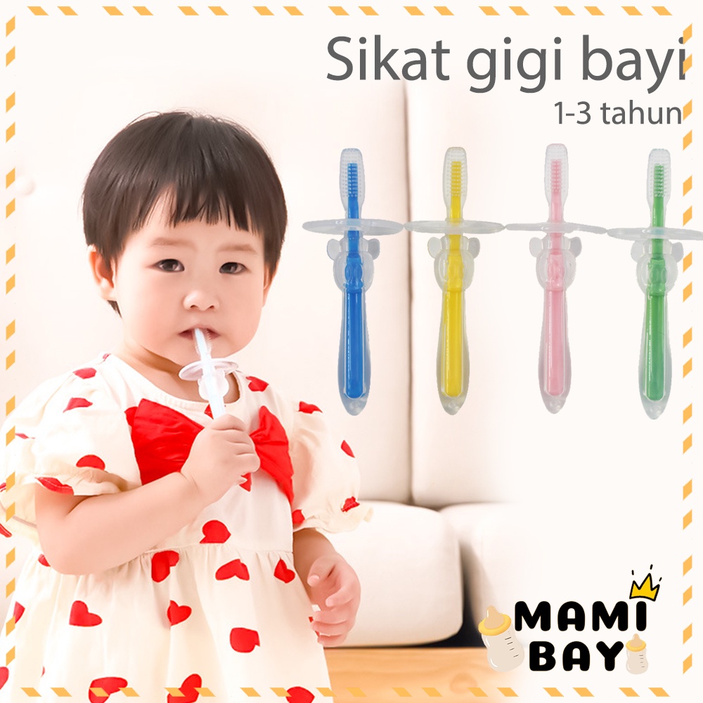 Mamibayi Sikat gigi anak sikat lidah sikat gigi bayi plastik