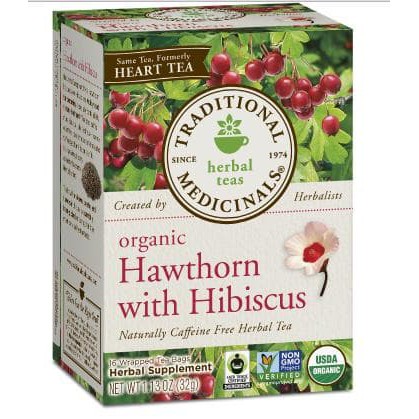 

Traditionals Medicinals Organic Hawthorn With Hibiscus Tea/ Teh Herbal