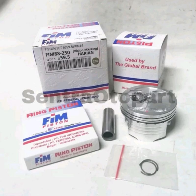 Piston seher kit vixion mx King r15 old oversize 250 fim