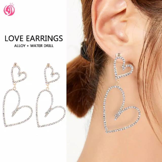 Anting crystal love