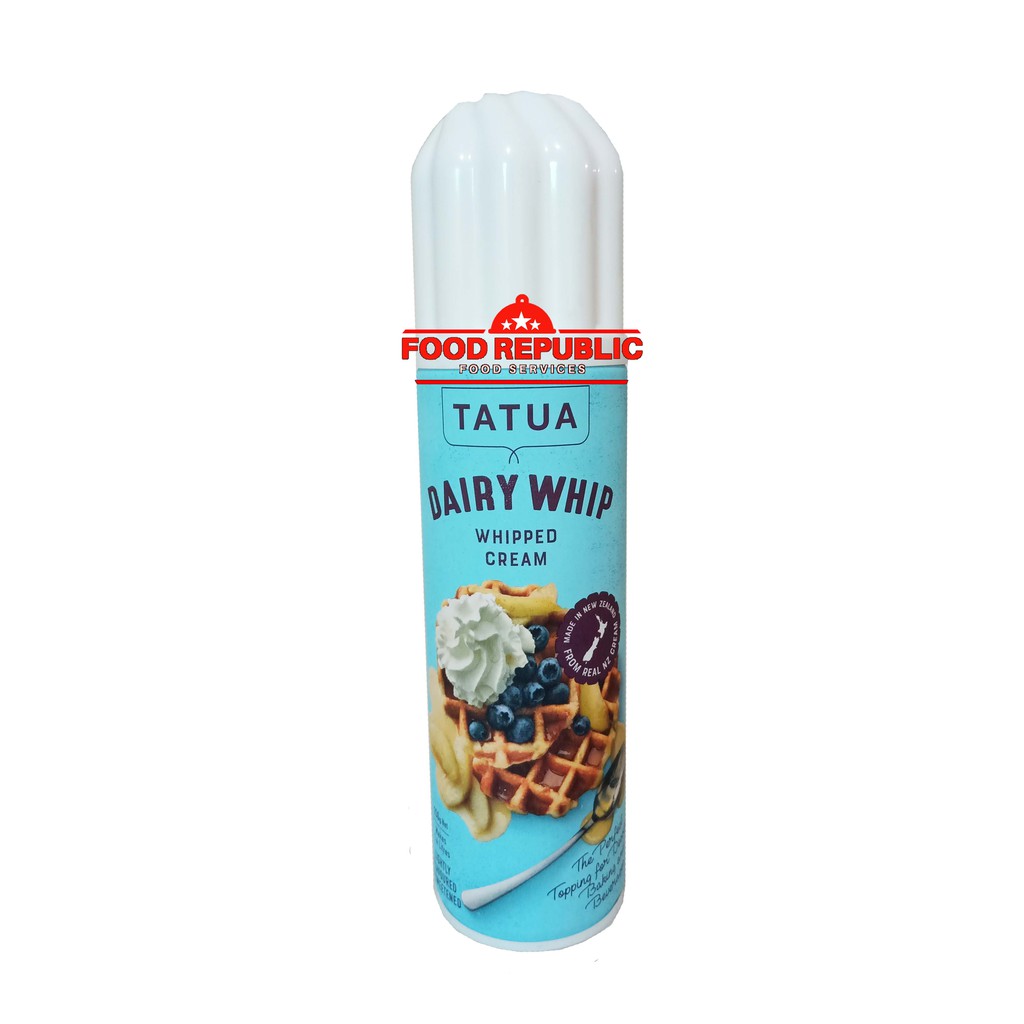 Tatua Whipping Cream Aerosol 250 Gr Dairy Whip Cream Halal