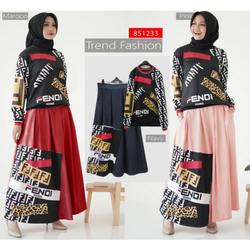 7.7 SETROK RAYA PREMIUM MOTIF FENDI BY EXTU