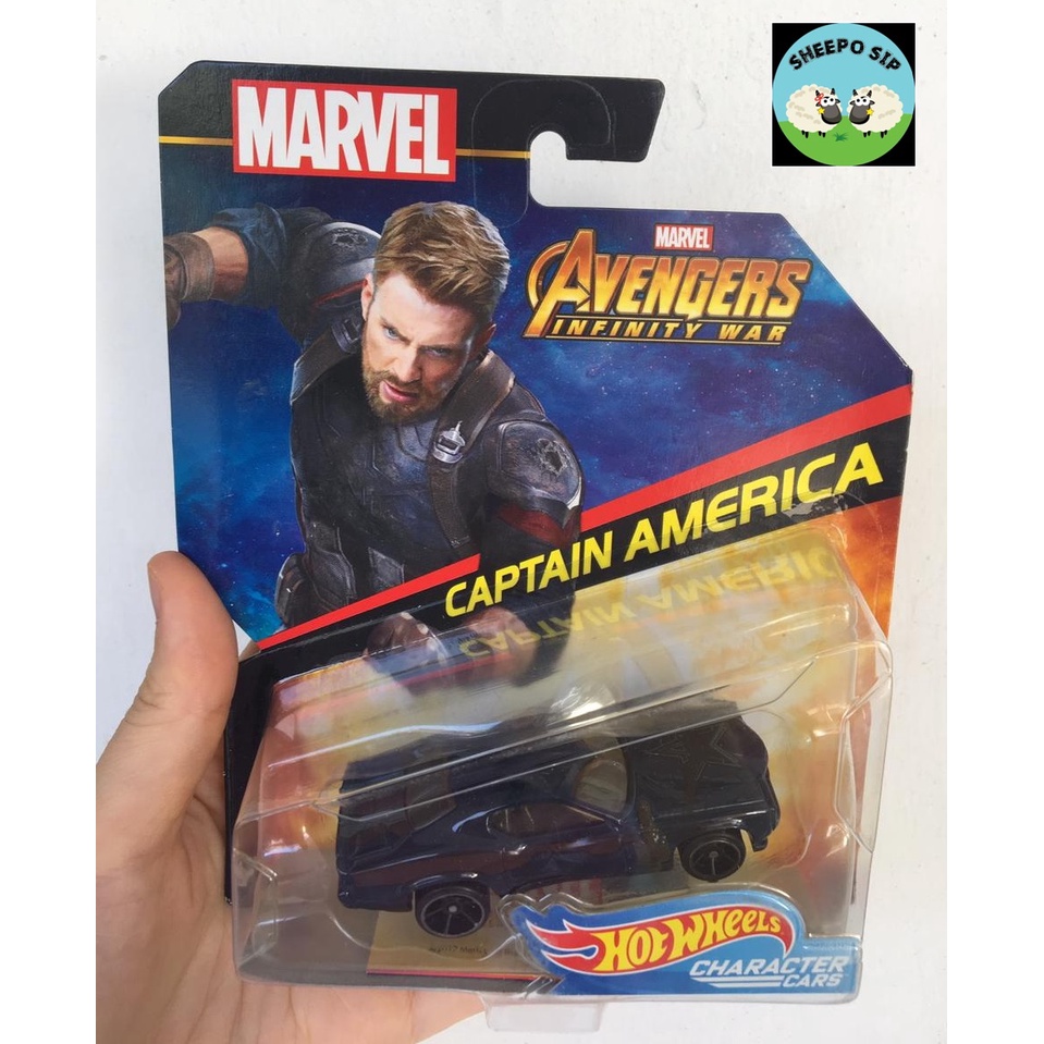 HOT WHEELS MARVEL AVENGERS INFINITY WAR - HOT WHEELS CHARACTER CAR - HOT WHEELS CAPTAIN AMERICA