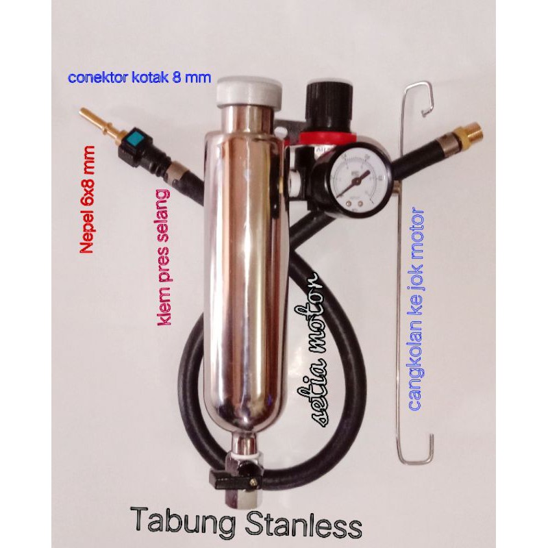 TABUNG INFUS INJECTOR INJEKSI bahan STANLESS bukan almunium