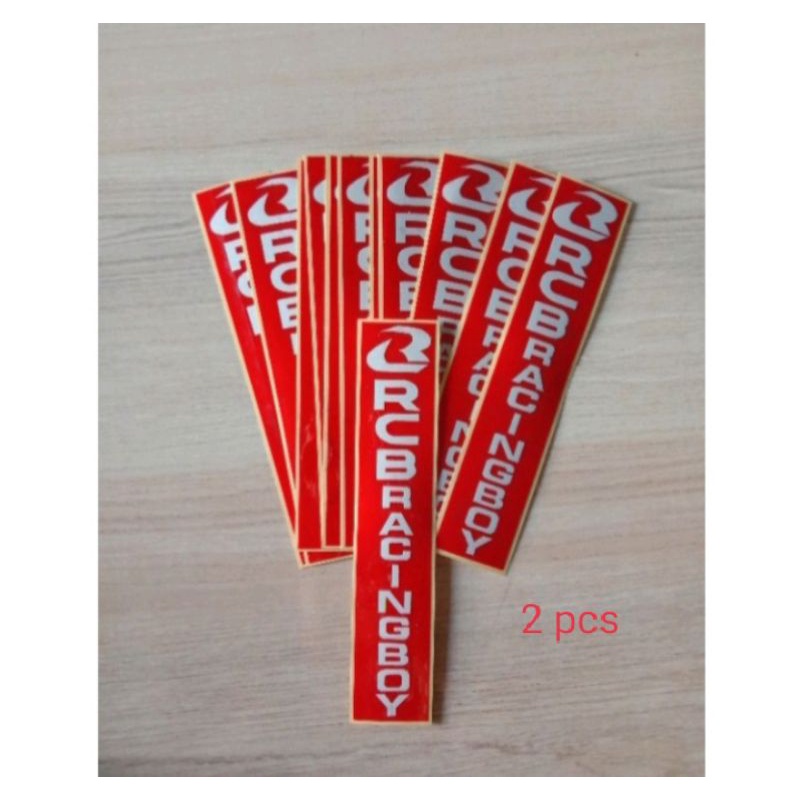 Stiker RCB Racing Boy Shock Depan Motor Sepasang