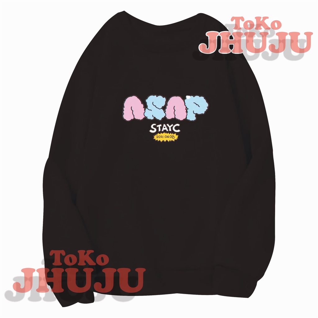 Basic Sweater Kpop StayC ASAP Print DTF Fleece cotton