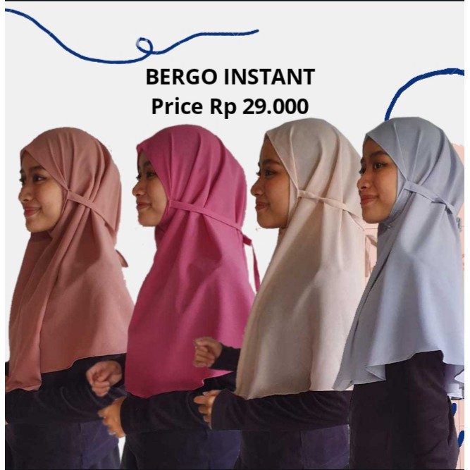 JILBAB BERGO DIAMOND INSTANT