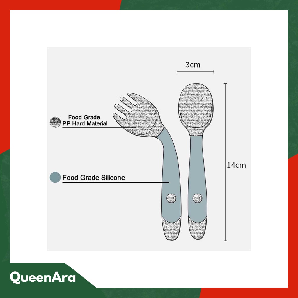 LOPE Sendok Garpu Bayi Soft Silicone Spoon - LP71