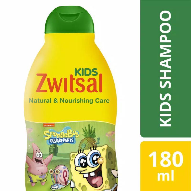 Zwitsal Kids Shampoo Green Natural &amp; Nourishing Care 180Ml