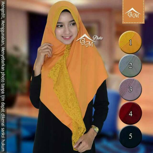 263 jilbab pet antem kombinasi brukat/jilbab pet antem rumbai brukat/jilbab pet antem polos jumbo