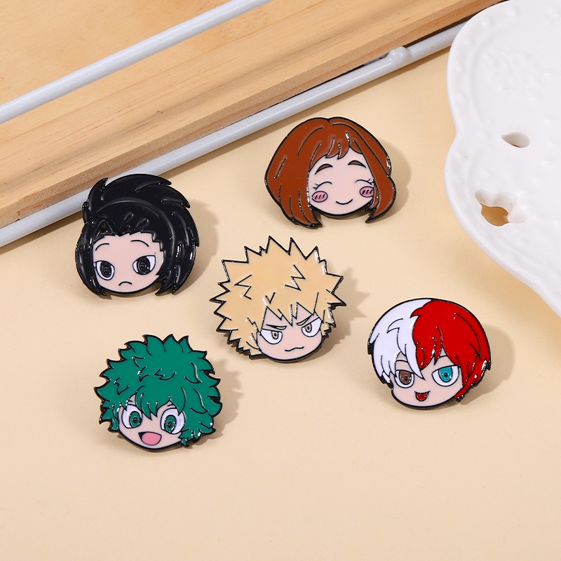 Bros Pin Desain Anime Heroes Rising Untuk Aksesoris Pakaian