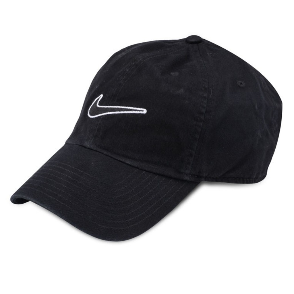 Nike Essential Swoosh Hitam Black Cap 943091-010 Topi Original 100% HERITAGE86 HAT