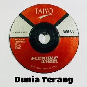 Batu Gerinda Selep Flexible 2,5mm TAIYO GC WA - Batu Slep Flexibel Kaca Besi Stainles Flexible Wheel