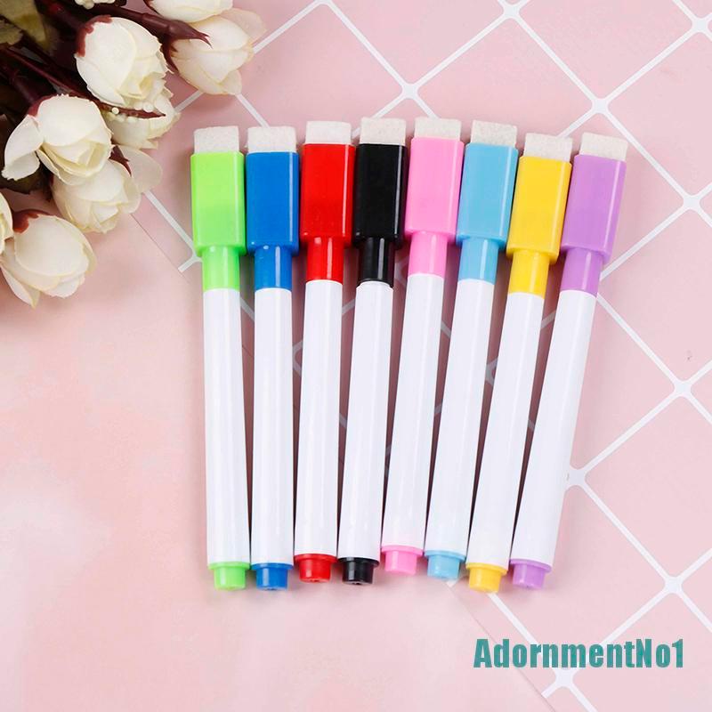 (AdornmentNo1) 10pcs Spidol Papan Tulis Magnetik 8 Warna