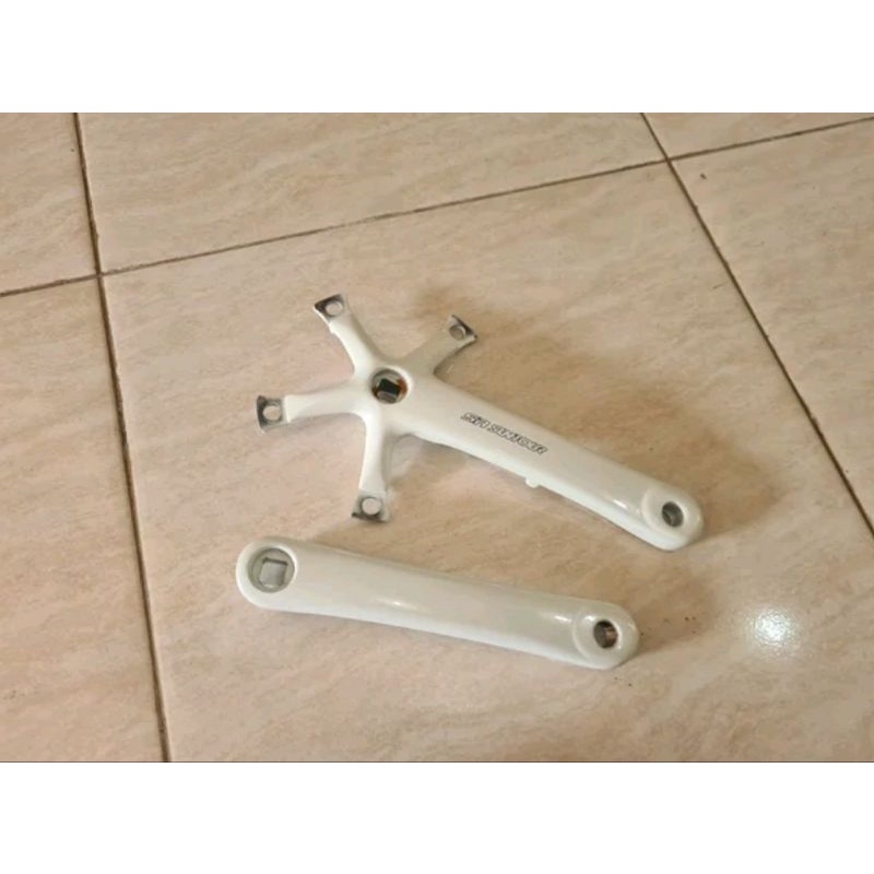 Crank arm SR Suntour taiwan bcd 130mm untuk chainring bcd 130 mm bahan alloy tungkai